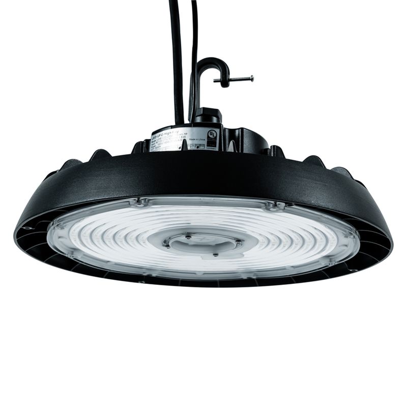 Topaz Round Black Highbay Power Select 125-150-200W 5K to 30,000lm 120-277V 110Deg Beam Angle Topaz Round Black Highbay Power Select 125-150-200W 5K to 30,000lm 120-277V 110Deg Beam Angle