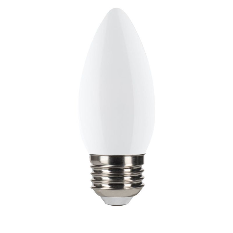 LED Filament Bullet B11 Bulb Medium (E26) Base 5000K 3-Way Dim T20 2.2W, 3.3W, 5.5W 200/300/500 Lumens (60W Equiv) Frosted Gen-4