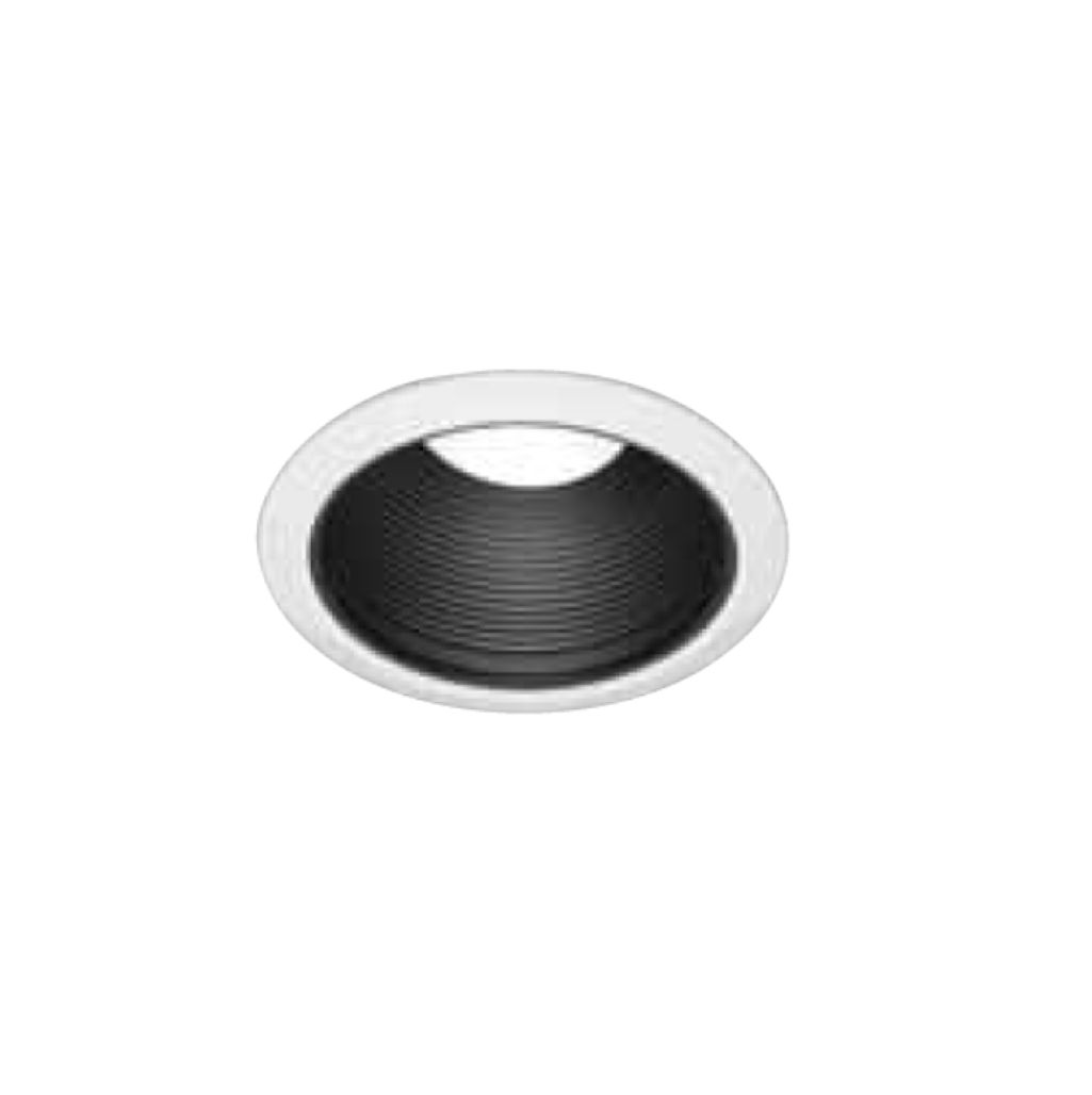 Topaz 6in Can Trim Socket Supporting Matte White Step Baffle with White Ring, Airtight, Torsion Springs, for Floating Medium E26 Base Socket Uses BR/PAR30 Lamps Topaz 6in Can Trim Socket Supporting Matte White Step Baffle with White Ring, Airtight, Torsion Springs, for Floating Medium E26 Base Socket Uses BR/PAR30 Lamps