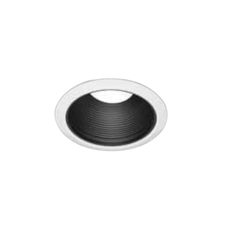 Topaz 6in Can Trim Socket Supporting Matte White Step Baffle with White Ring, Airtight, Torsion Springs, for Floating Medium E26 Base Socket Uses BR/PAR30 Lamps Topaz 6in Can Trim Socket Supporting Matte White Step Baffle with White Ring, Airtight, Torsion Springs, for Floating Medium E26 Base Socket Uses BR/PAR30 Lamps