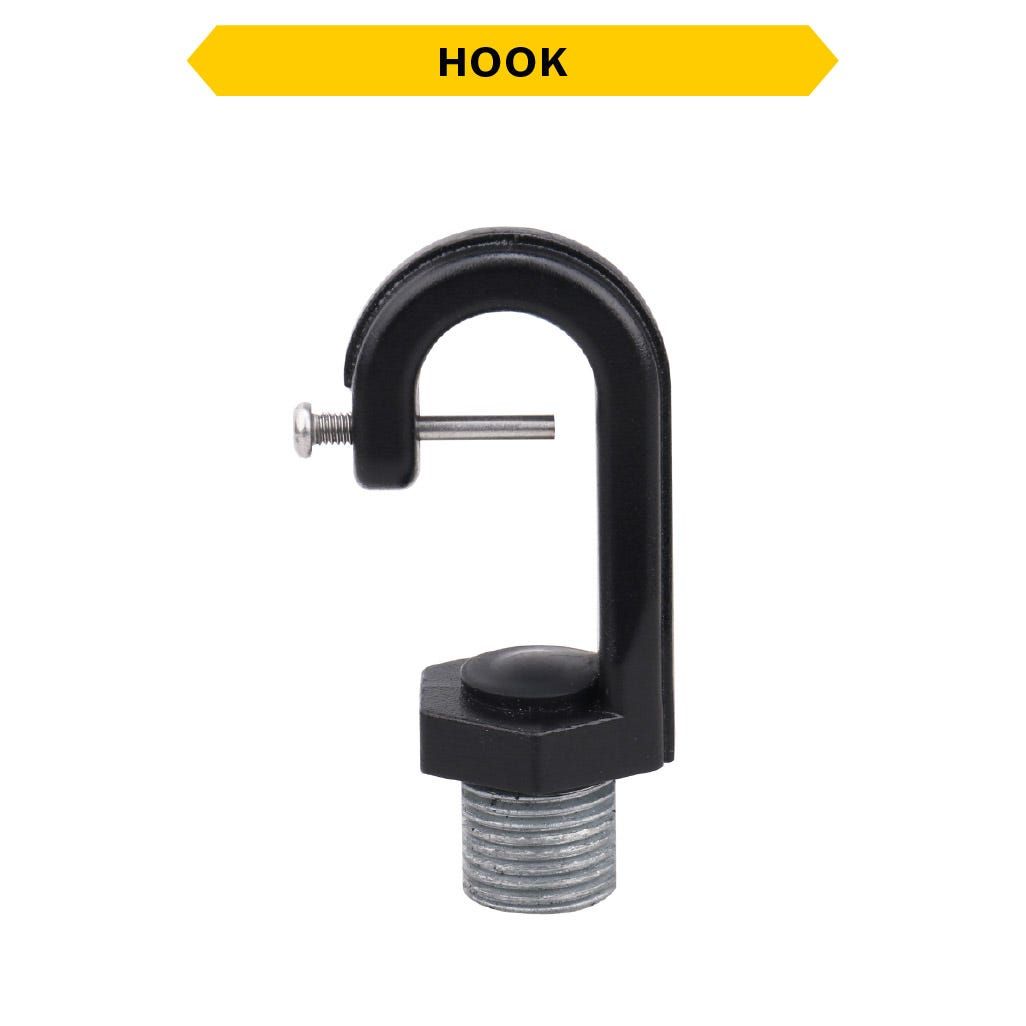 NPS 3/4" Male Steel Hook for use with Junction Box 30260 (for Essential and Hoverbay Round Highbays)