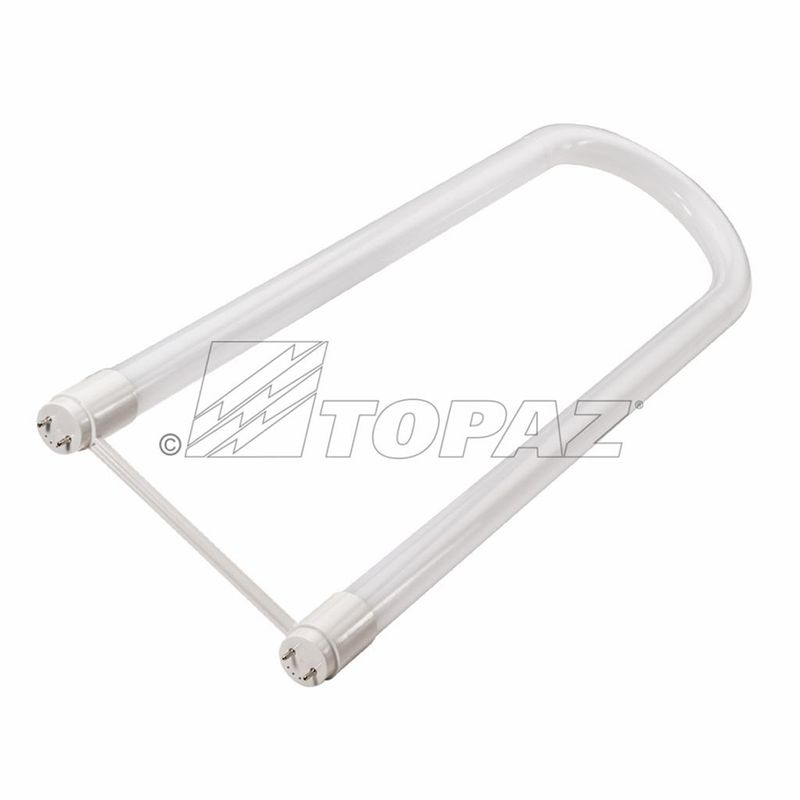 Topaz LED U-Bend 6in Spacing T8 Type B Bypass 15.5W 3500K 1950lm Medium Bi-pin G13 Topaz LED U-Bend 6in Spacing T8 Type B Bypass 15.5W 3500K 1950lm Medium Bi-pin G13