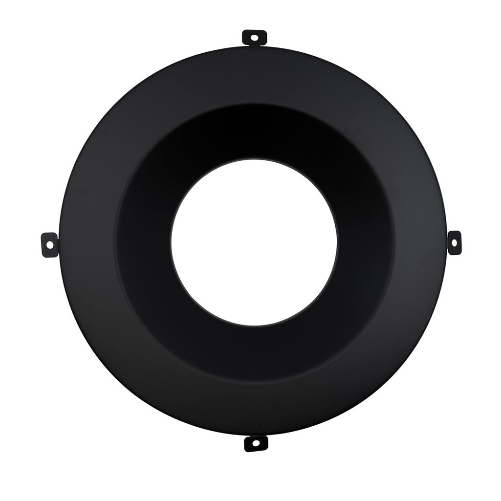 Topaz 10in Matte Black Smooth Trim for CDL Integrated Driver Commercial Downlight