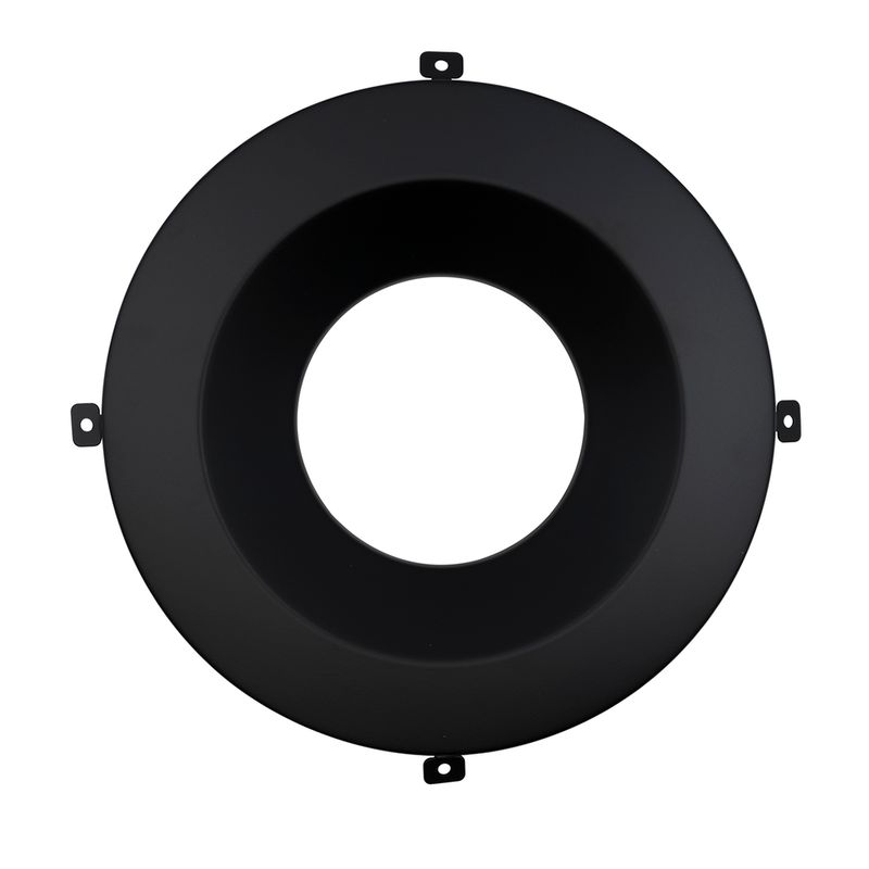 Topaz 10in Matte Black Smooth Trim for CDL Integrated Driver Commercial Downlight