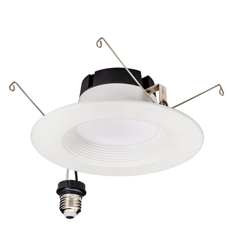 Topaz LED Performance Retrofit Downlight 6in 9W 5-Color Select Baffle Trim Polyamide Plastic 770lm IC Rated Dimmable