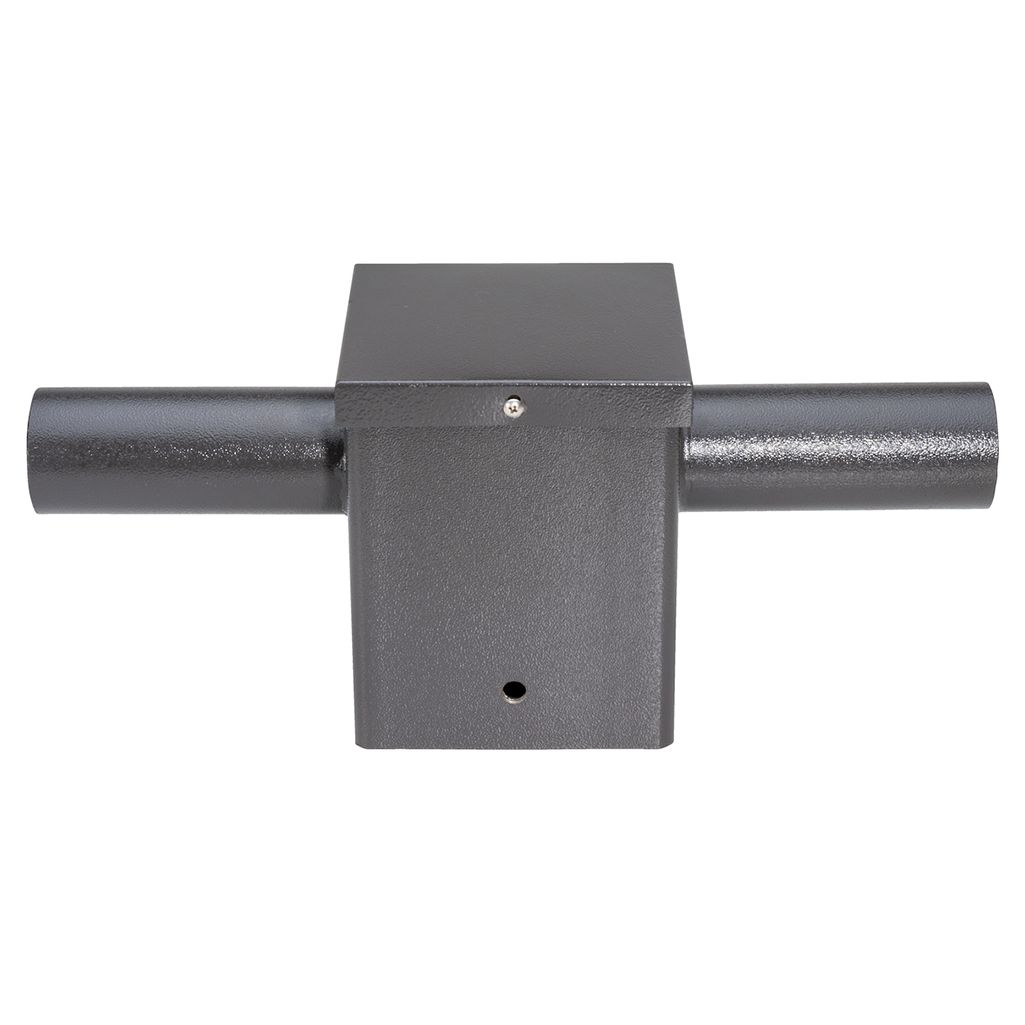 Topaz Tenon Square Pole 2 Fixture Adapter Bronze 5in Pole to 2-3/8in Round for 2 Fixture Mounts