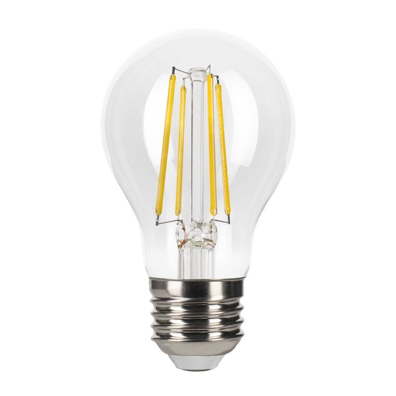 LED Filament A19 Bulb Medium (E26) Base 2700K 3-Step Built In Dimming 136/450/800Lum (2/4/7W) (60W Equiv) Clear T20 Gen-4