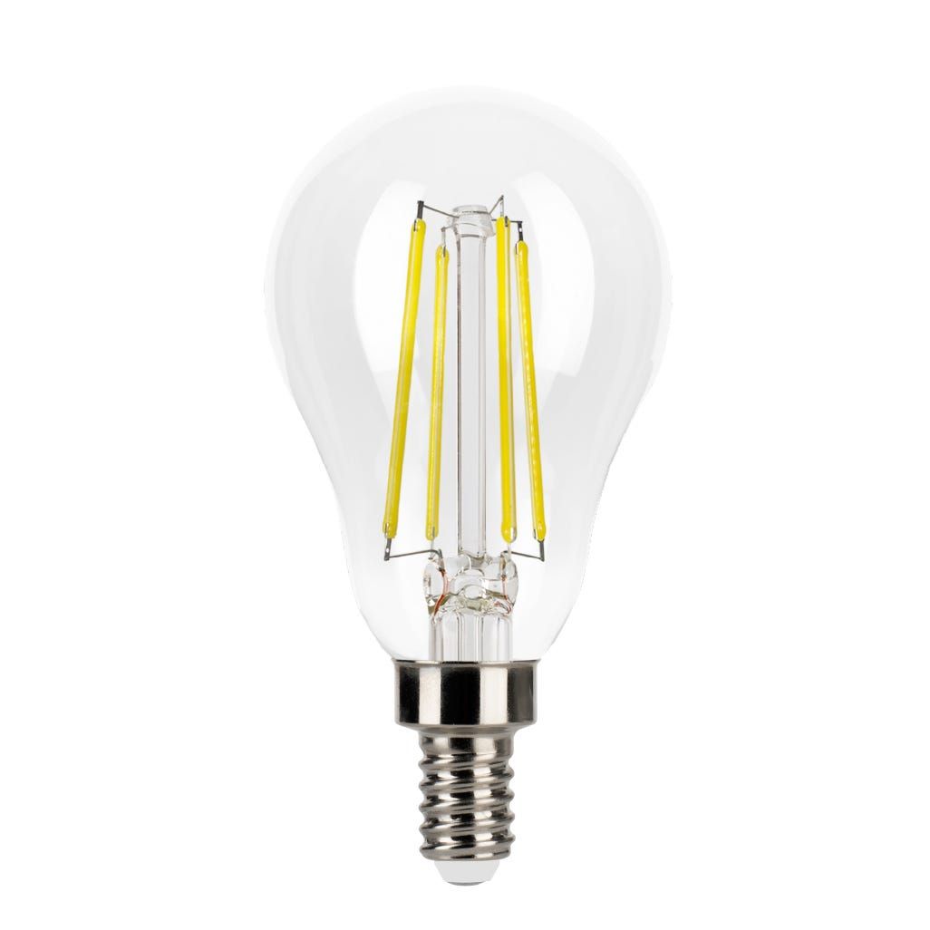 LED Filament A15 Bulb Candelabra (E12) Base 5000K 5W 450 Lumens (40W Equiv) Clear Dimmable T20 Gen-4 LED Filament A15 Bulb Candelabra (E12) Base 5000K 5W 450 Lumens (40W Equiv) Clear Dimmable T20 Gen-4