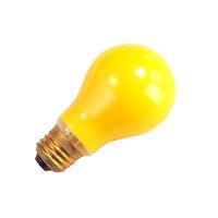 A19 Incandescent Bug Light 60W 2700K Medium (E26) Base 130V Yellow Dimmable A19 Incandescent Bug Light 60W 2700K Medium (E26) Base 130V Yellow Dimmable