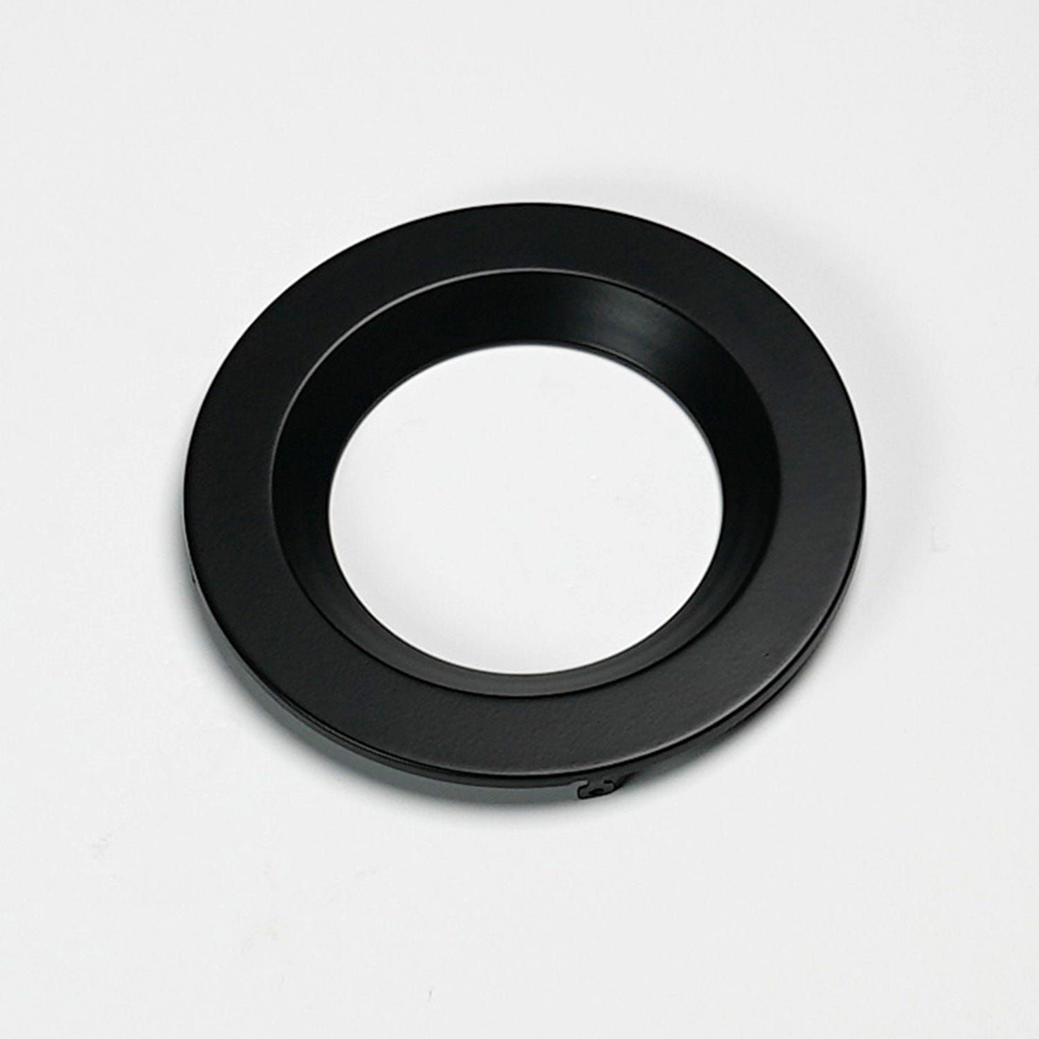 Recessed Smooth Replacement Trim 4in Black for Slim Downlights (CSDL, DFDLS)