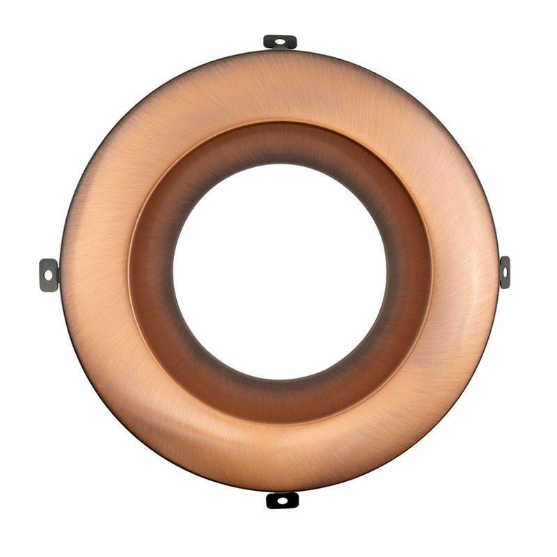 Topaz 6in Brushed Bronze Smooth Trim for CDL Integrated Driver Commercial Downlight