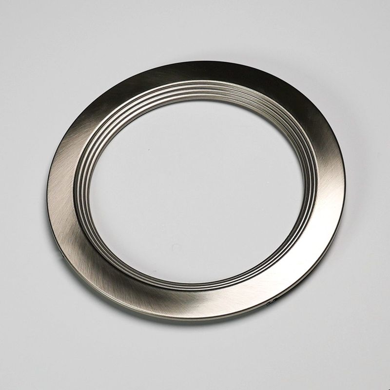 Recessed Baffle Replacement Trim 6in Satin Nickel for Slim Downlights (CSDL, DFDLS)
