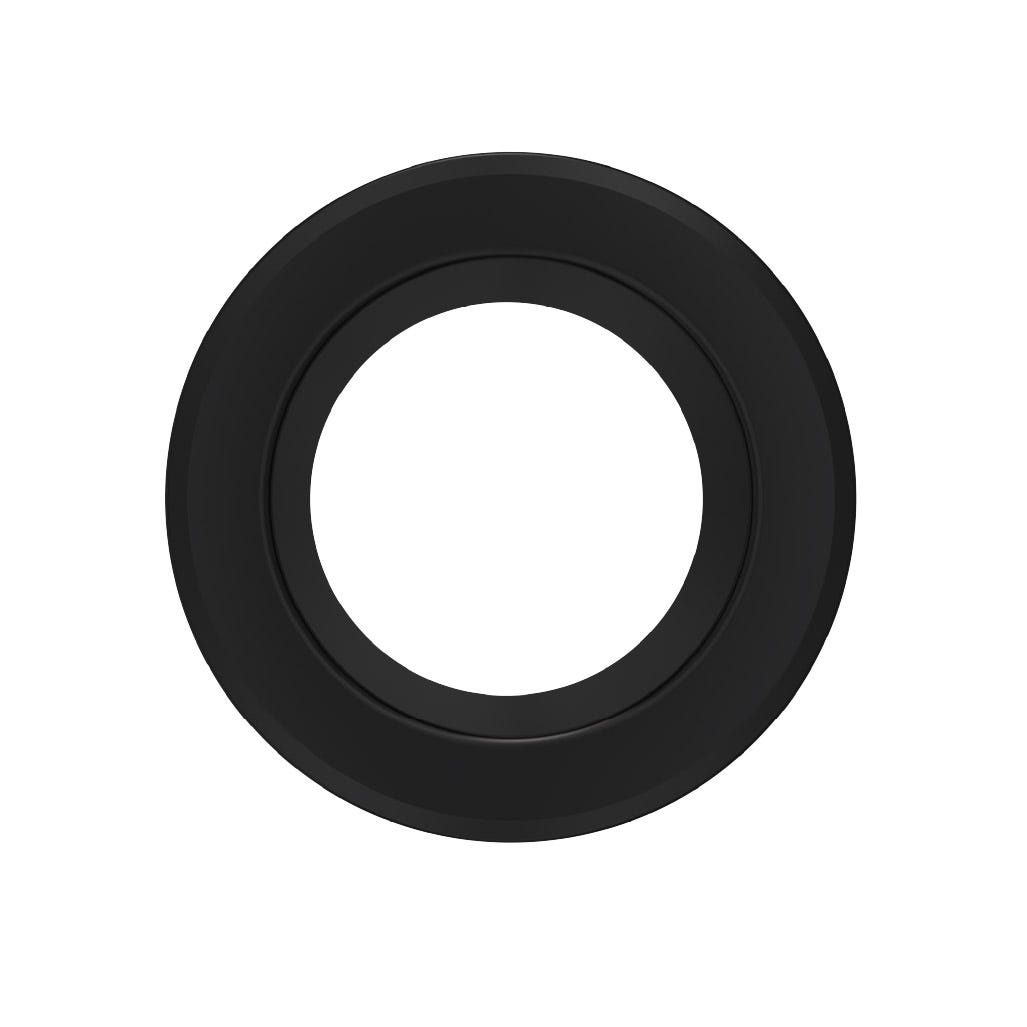 4in Commercial Downlight Reflector Insert, Black Reflector, Black Flange