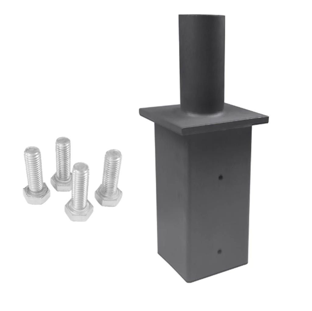 Replacement Square Tenon 5in Pole Top Mount with 2-3/8†(outside dimension) MAX EPA: 0.3 (For mounting one fixture or Bullhorn)- Included with Square Pole Kit Replacement Square Tenon 5in Pole Top Mount with 2-3/8†(outside dimension) MAX EPA: 0.3 (For mounting one fixture or Bullhorn)- Included with Square Pole Kit