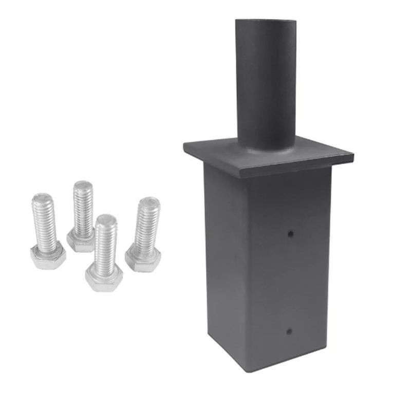 Replacement Square Tenon 5in Pole Top Mount with 2-3/8†(outside dimension) MAX EPA: 0.3 (For mounting one fixture or Bullhorn)- Included with Square Pole Kit Replacement Square Tenon 5in Pole Top Mount with 2-3/8†(outside dimension) MAX EPA: 0.3 (For mounting one fixture or Bullhorn)- Included with Square Pole Kit
