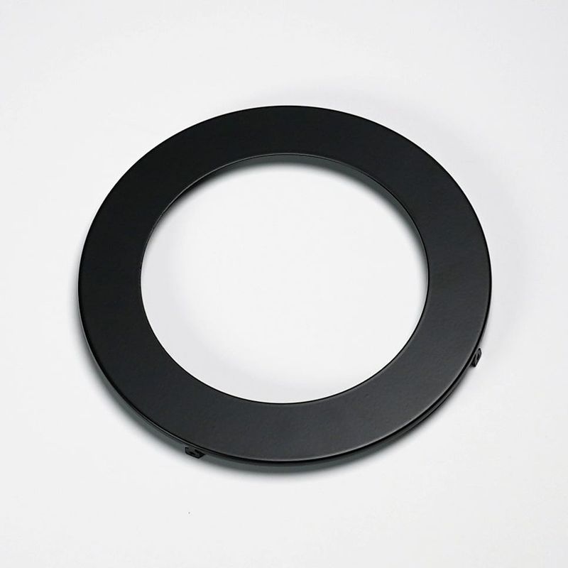 Flat Smooth Replacement Trim 6in Black for Slim Downlights (CSDL, FSDLS)