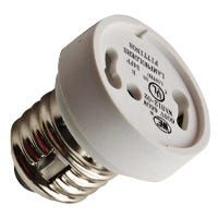 Bulb Base Locking Adapter from Medium (E26) to GU24 Base