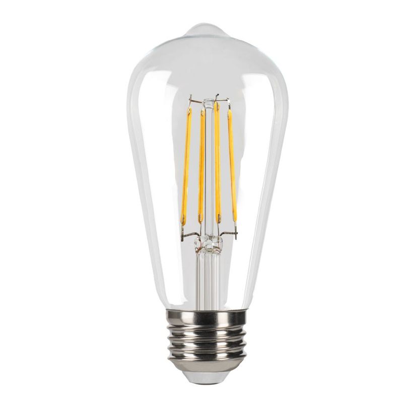LED Filament Vintage ST19 Bulb Medium (E26) Base 2700K 9W 810 Lumens (75W Equiv) Clear Dimmable T20/T24 Gen-4