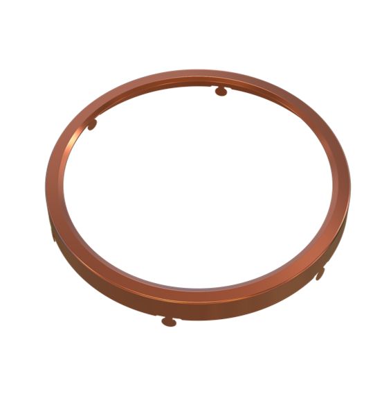 Surface Mount Disk 7in Round Trim Brushed Copper