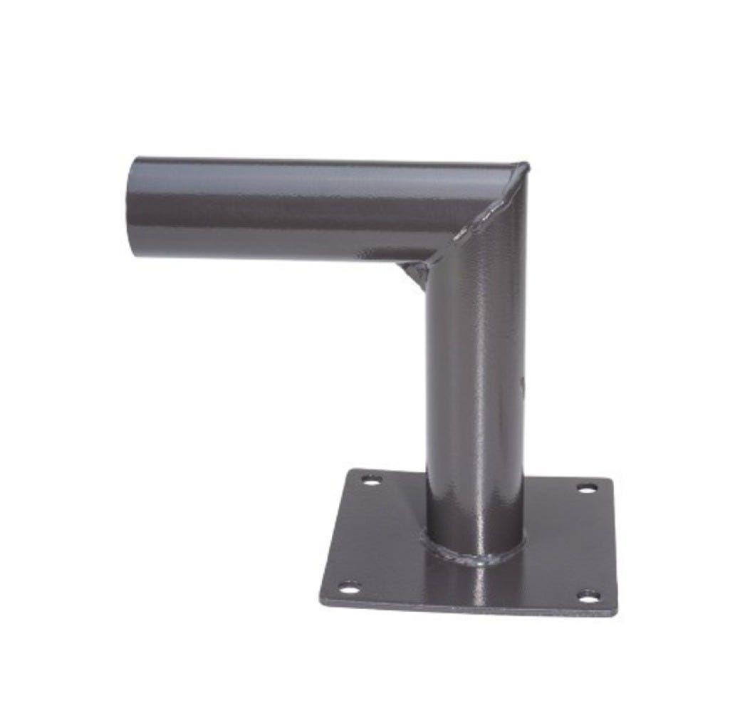 Topaz Wall Mount Tenon Bracket 90degree Angle Bronze 2-3/8in Mount Square Base is 7in x 7in Holes are 5-5/8in apart Topaz Wall Mount Tenon Bracket 90degree Angle Bronze 2-3/8in Mount Square Base is 7in x 7in Holes are 5-5/8in apart