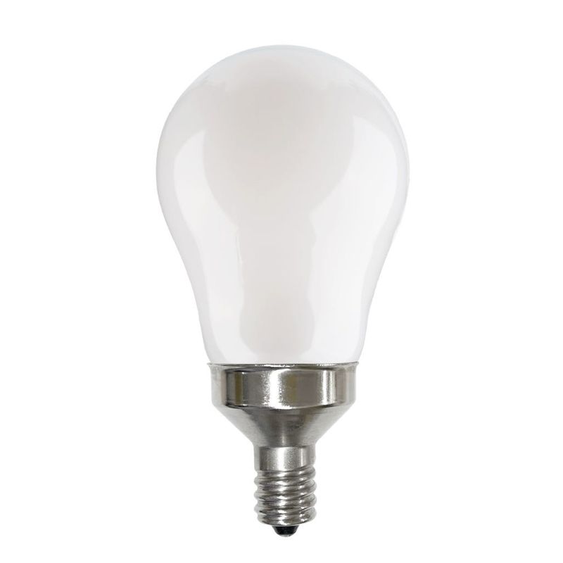 LED Filament A15 Bulb Candelabra (E12) Base 5000K 8.8W 800 Lumens (60W Equiv) Frosted Dimmable T20 Gen-4