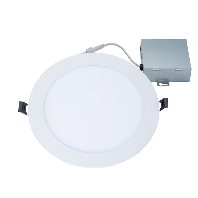 Topaz 8in Canless Recessed Downlight 18W 1600lm 5-CCT Select 120V 100W-Equiv IC Rated