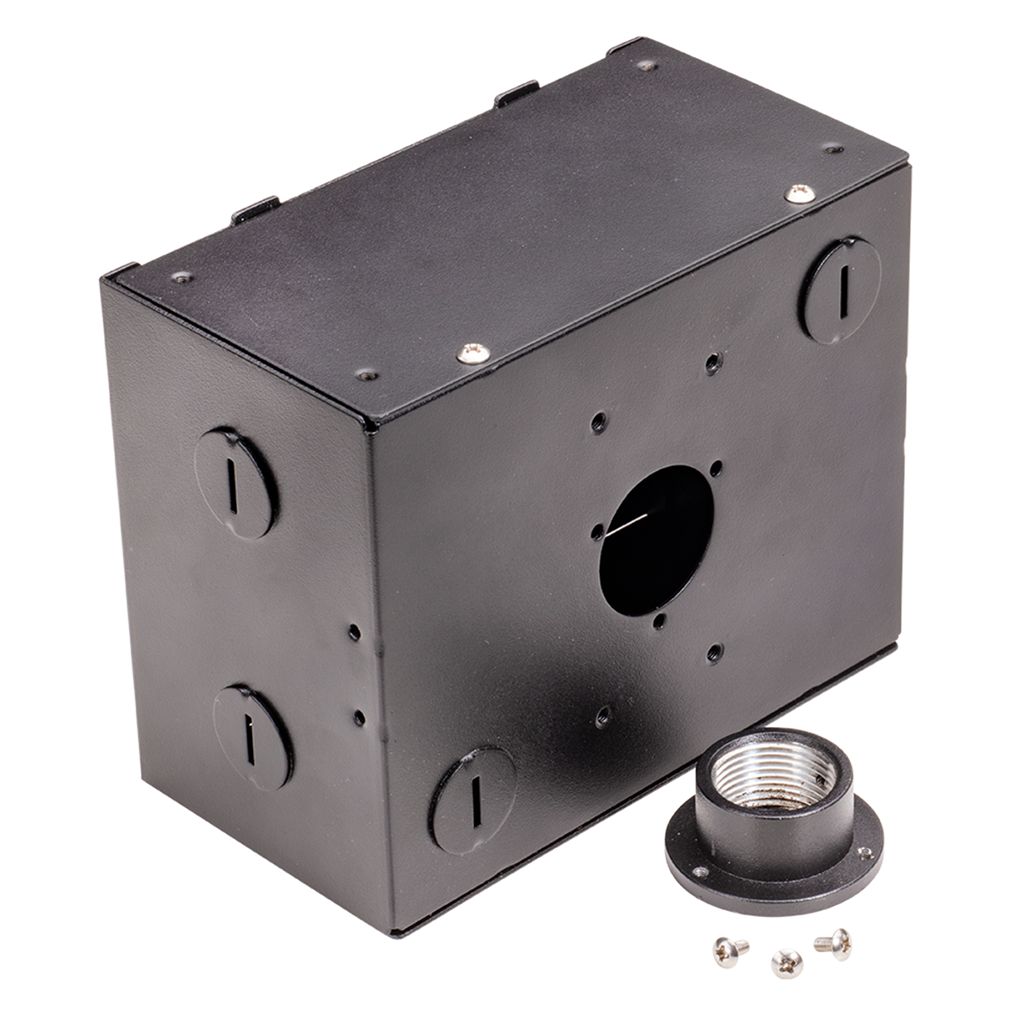 Topaz J-Box Mount Black for HBC Round Highbay for Pole and Pendant Mount Applications