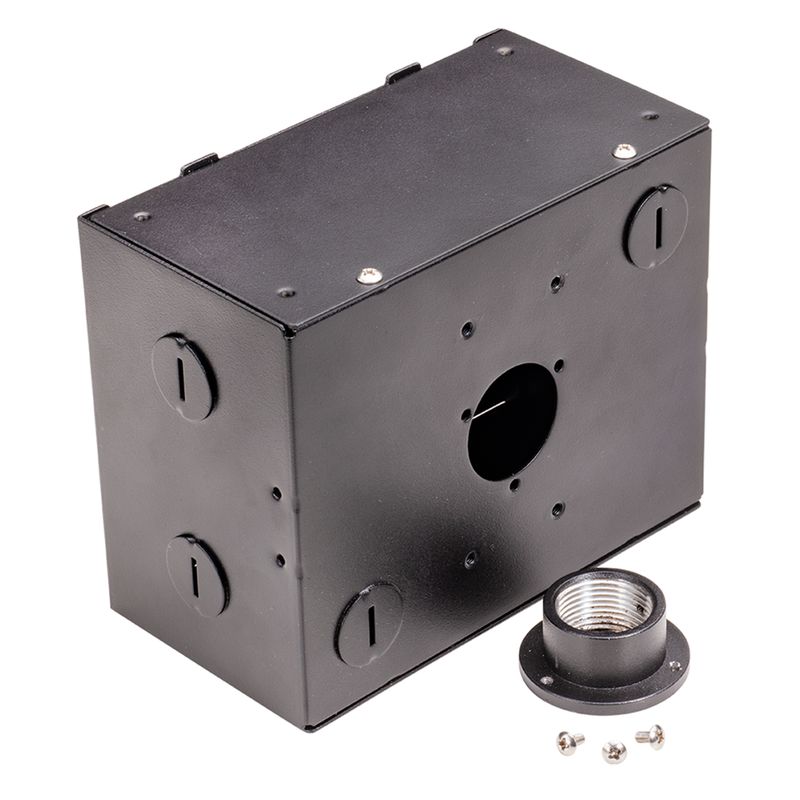 Topaz J-Box Mount Black for HBC Round Highbay for Pole and Pendant Mount Applications Topaz J-Box Mount Black for HBC Round Highbay for Pole and Pendant Mount Applications