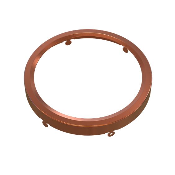 Surface Mount Disk 5.5in Round Trim Brushed Copper