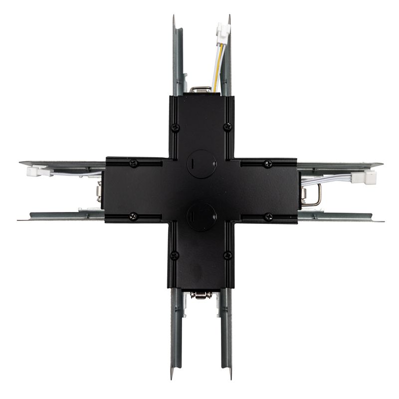 Topaz X (Cross) Shape Connector Black for Architectural Strip LSA