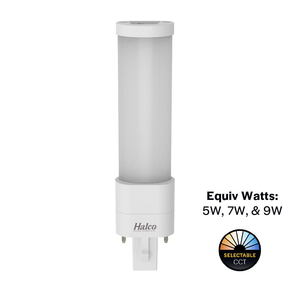 LED Single Tube Horizontal Plug-In Lamp G23 2-Pin Base 3000K-3500K-4000K-5000K 3.5 Watt (7W Equivalent) Hybrid Type A (Magnetic Ballast) - Type B, Non-Dimmable