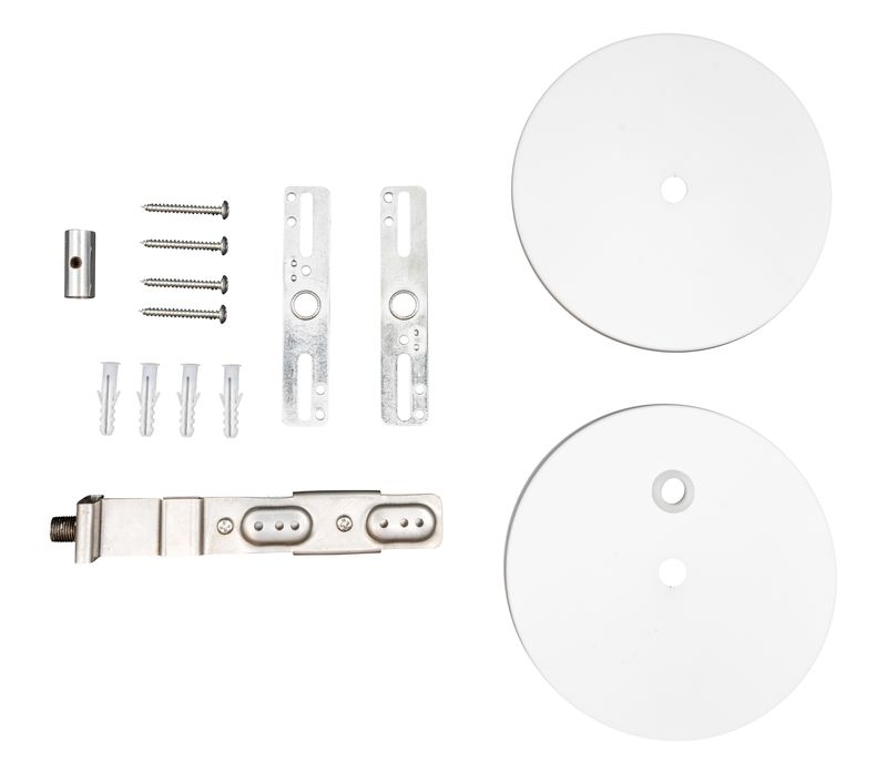 Topaz Canopy Drywall Ceiling Surface Mount Kit with 12FT Power Cord for LSA White Architectural Strip