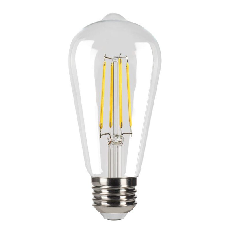 LED Filament Vintage ST19 Bulb Medium (E26) Base 3000K 9W 810 Lumens (75W Equiv) Clear Dimmable T20/T24 Gen-4