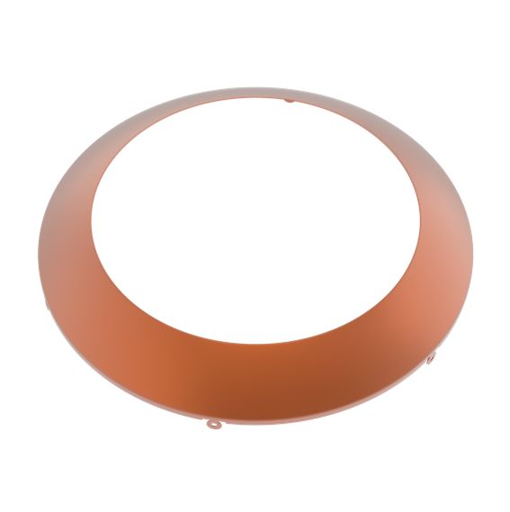 Surface Mount Downlight 8in Round Trim Brushed Copper