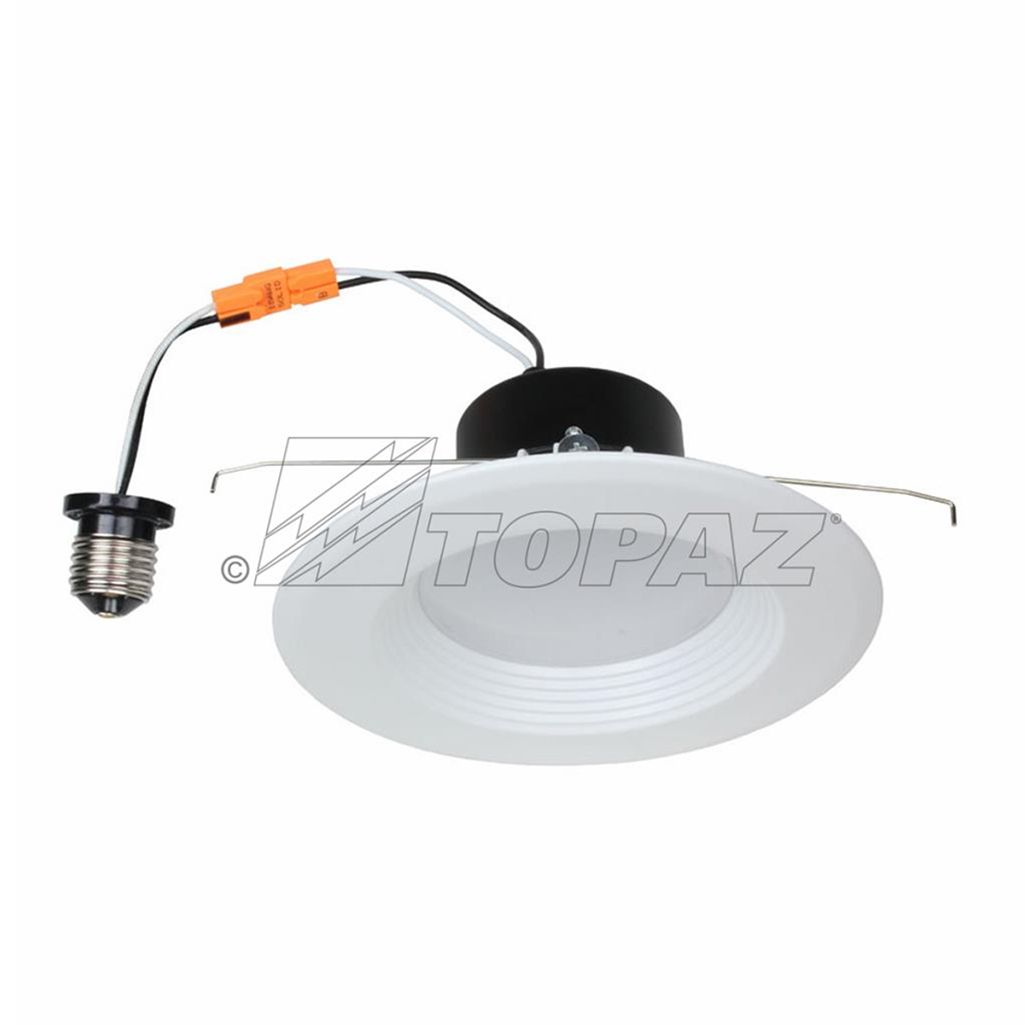Topaz 6in Retrofit Downlight 16W 3000K 1155lm White Baffle 90 CRI Dimmable Topaz 6in Retrofit Downlight 16W 3000K 1155lm White Baffle 90 CRI Dimmable