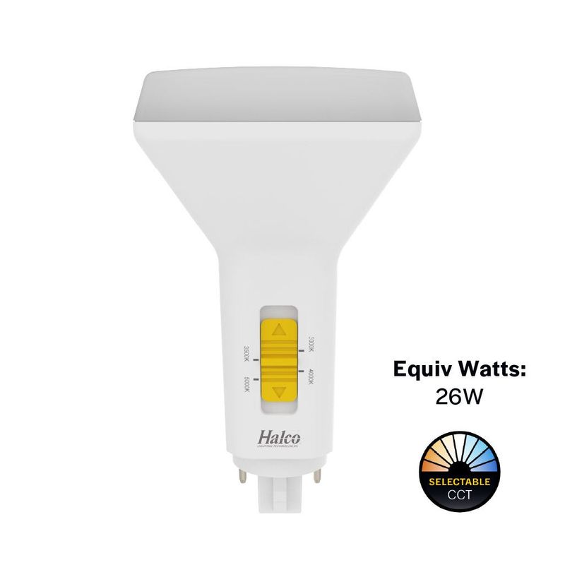 LED Double Tube Vertical Plug-In Lamp G24Q 4-Pin Base 3000K-3500K-4000K-5000K 9.5 Watt (26W Equivalent) Ballast Compatable Type A, Dimmable LED Double Tube Vertical Plug-In Lamp G24Q 4-Pin Base 3000K-3500K-4000K-5000K 9.5 Watt (26W Equivalent) Ballast Compatable Type A, Dimmable
