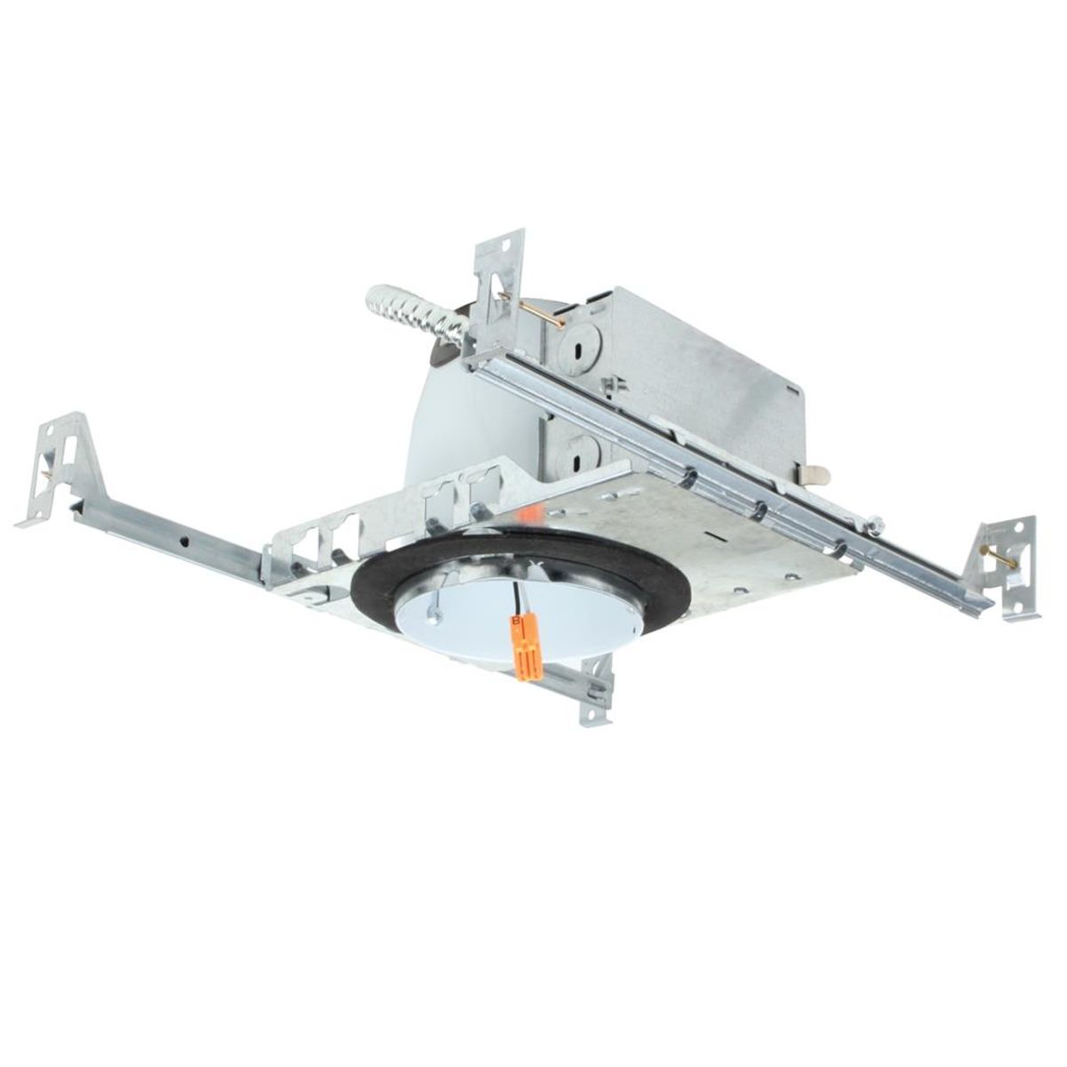 Topaz LED Can 4in New Construction IC (Insultation Contact) and AT (Air-Tight) Rated 120V with Bar Hangers and Junction Box and Quick Connect Plug (sold in Multiples of 6) Topaz LED Can 4in New Construction IC (Insultation Contact) and AT (Air-Tight) Rated 120V with Bar Hangers and Junction Box and Quick Connect Plug (sold in Multiples of 6)