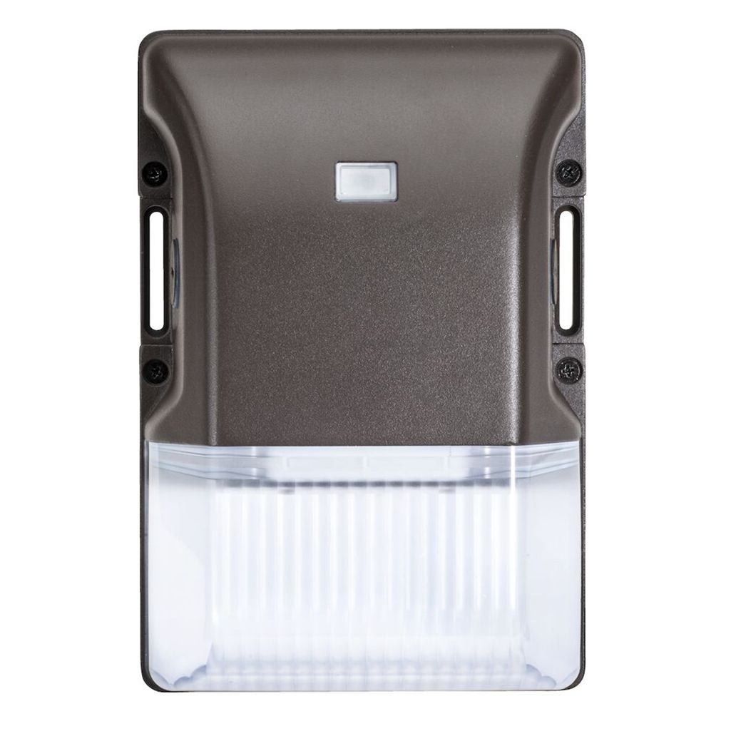 Topaz LED Compact Wallpack Bronze 30W 3-CCT Select 3750lm 0-10V Dim with integrated PC