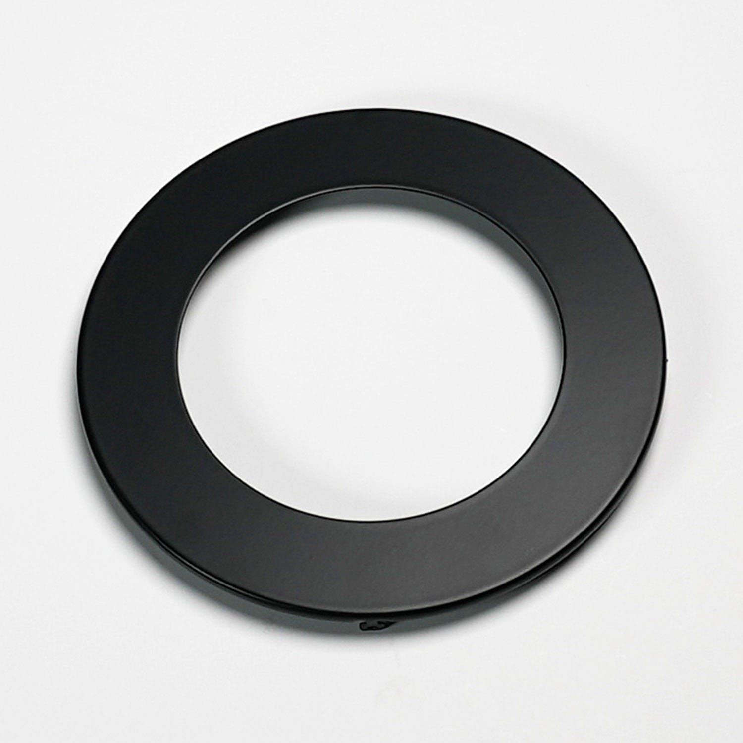 Flat Smooth Replacement Trim 5in Black for Slim Downlights (CSDL, FSDLS)