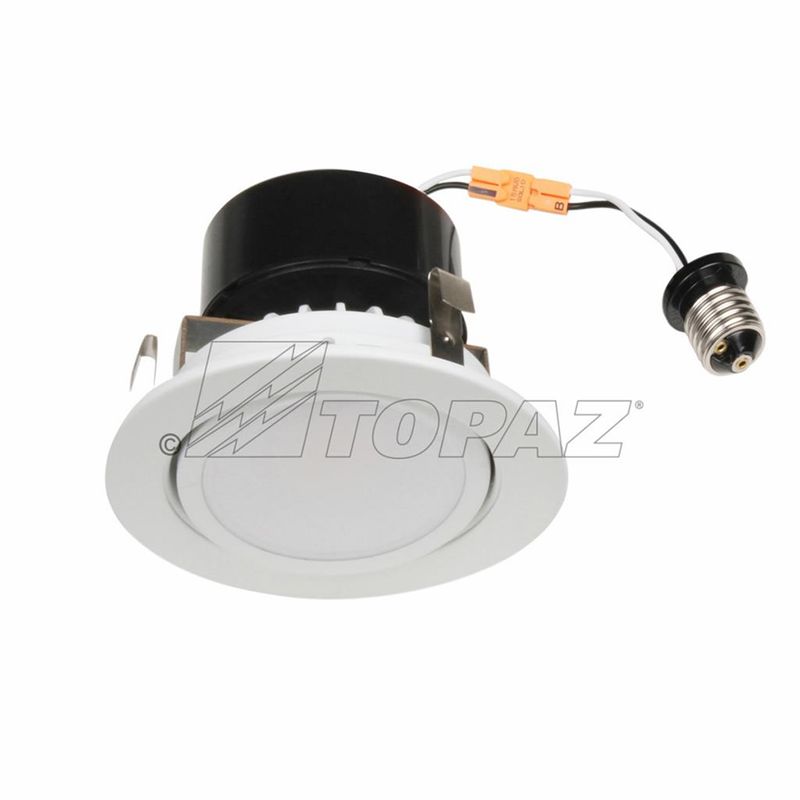 Topaz 4in Retrofit Gimbal Downlight 8W 3000K 620lm 50W-equiv Dimmable 90CRI