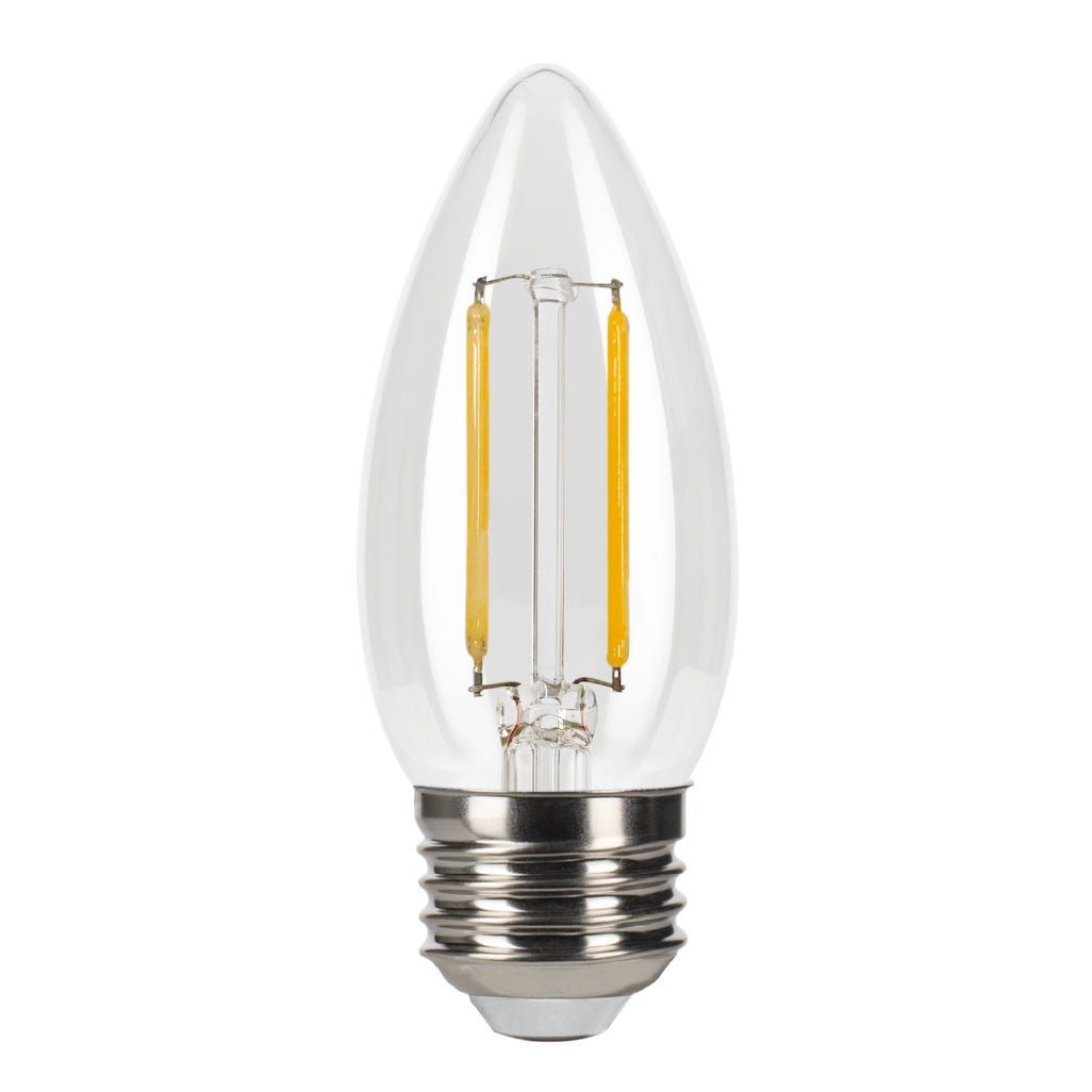 LED Filament Bullet B11 Bulb Medium (E26) Base 2700K 3.3W 300 Lumens (40W Equiv) Clear Dimmable T20 Gen-4 LED Filament Bullet B11 Bulb Medium (E26) Base 2700K 3.3W 300 Lumens (40W Equiv) Clear Dimmable T20 Gen-4