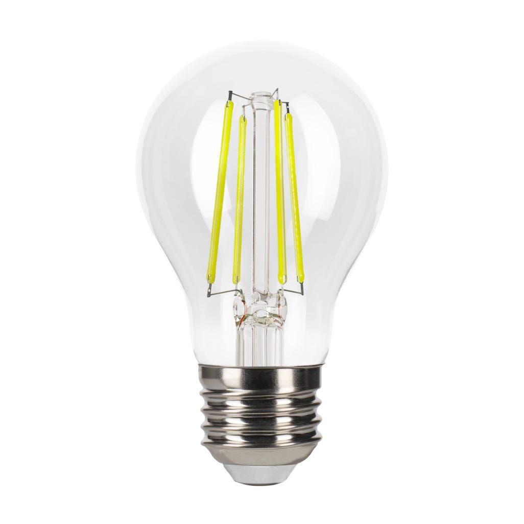 LED Filament A-shape A19 Bulb Medium (E26) Base 5000K 3-Way Dim T20 3.3W, 5.5W, 8.8W 300/500/800 Lumens (60W Equiv) Clear Gen-4 LED Filament A-shape A19 Bulb Medium (E26) Base 5000K 3-Way Dim T20 3.3W, 5.5W, 8.8W 300/500/800 Lumens (60W Equiv) Clear Gen-4