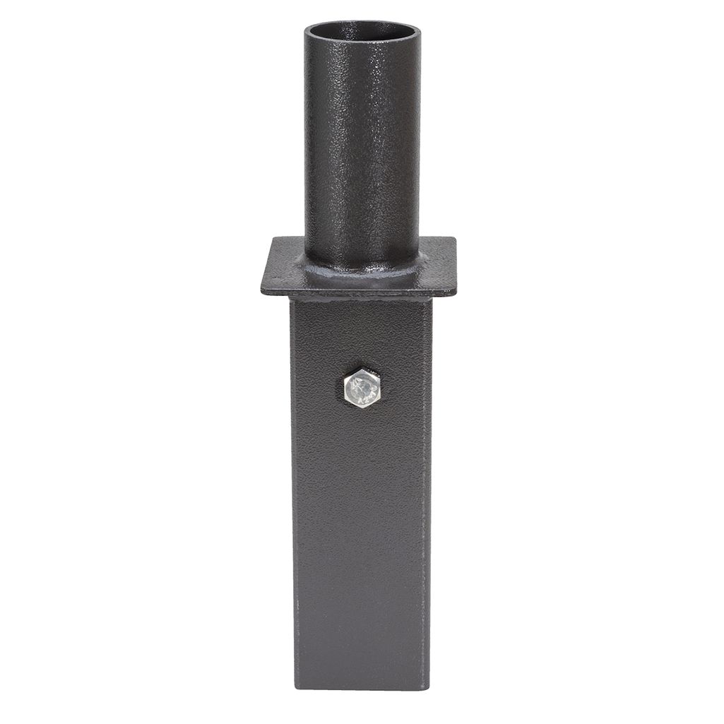 Topaz Tenon Square Pole Adapter Bronze 4in Pole to 2-3/8in Round for Fixture Mount