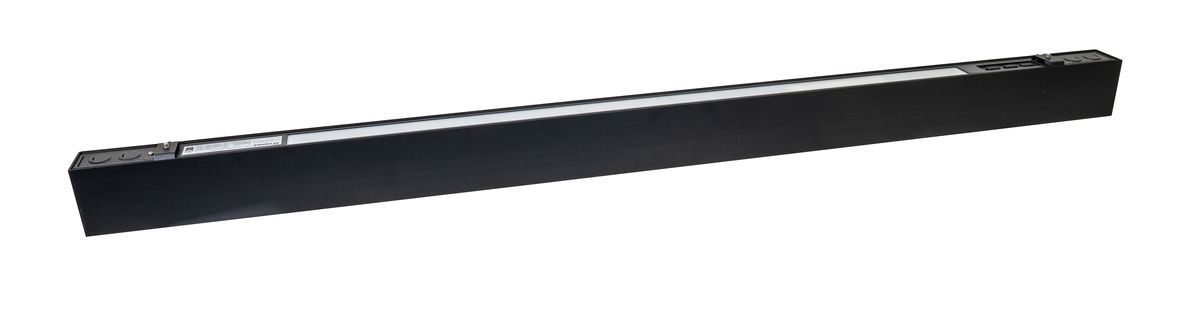 Topaz Linear 4FT Architectural Strip Black Power & 3-CCT Select to 50W 6100lm Direct and Indirect Light (up/down) 120-277V Dimm 0-10V