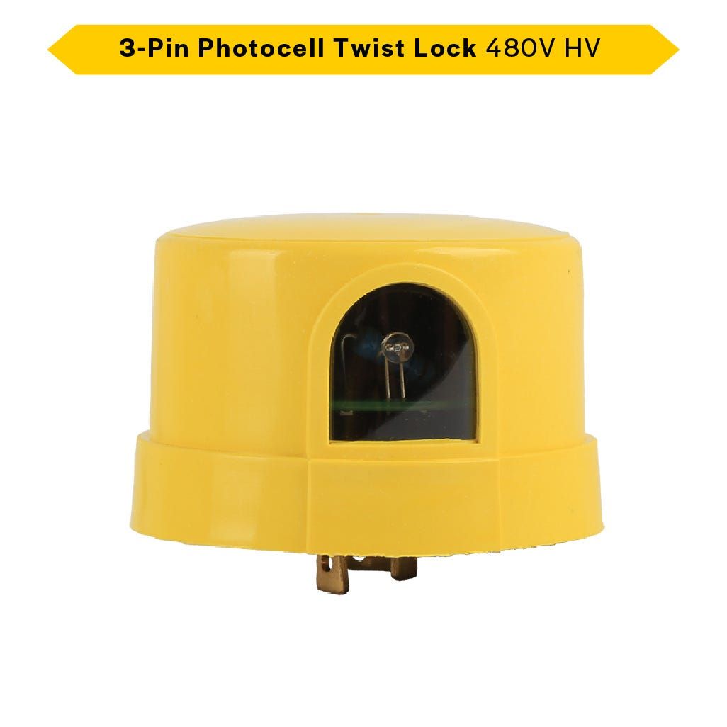 Sektor 3-Pin HV Photocell Twist Lock 480VAC (LT153E-NC) for G2 Area Light & Flood (3 standard wires) Sektor 3-Pin HV Photocell Twist Lock 480VAC (LT153E-NC) for G2 Area Light & Flood (3 standard wires)