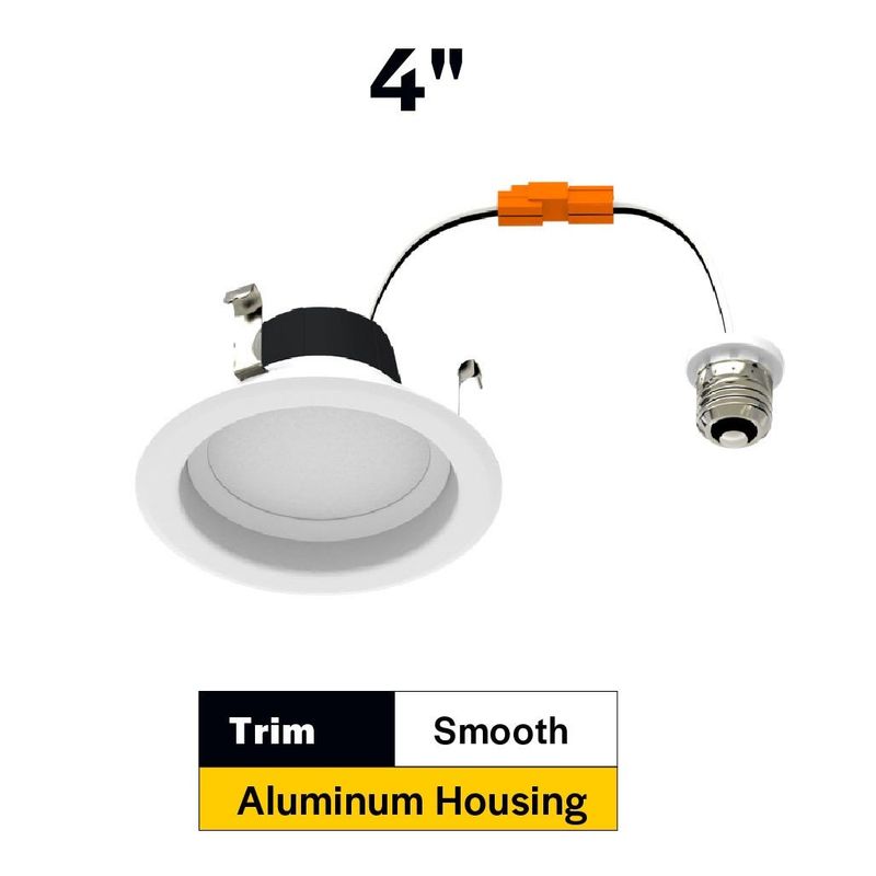 ProLED Select Retrofit Downlight 4in 8W Color Selectable 700 lumen Dimmable Smooth Trim