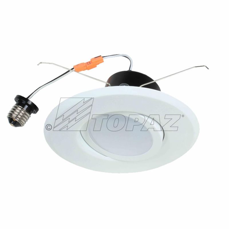 Topaz 6in Retrofit Gimbal Downlight 8W 3000K 1025lm 65W-equiv Dimmable 90CRI