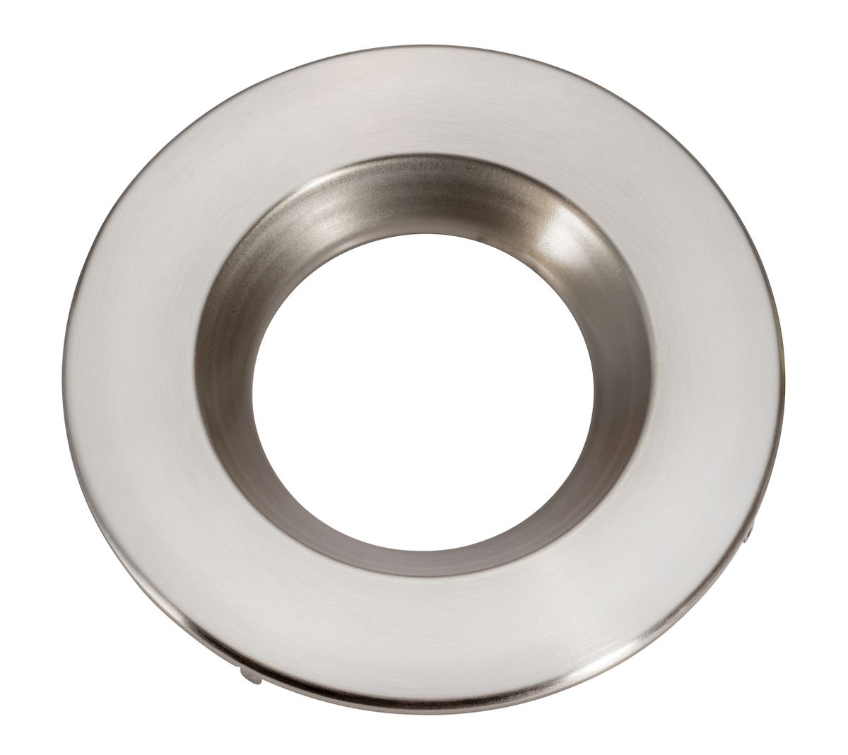 Topaz 8in Brushed Nickel Smooth Trim for DLD Slim Deep Regress Downlight