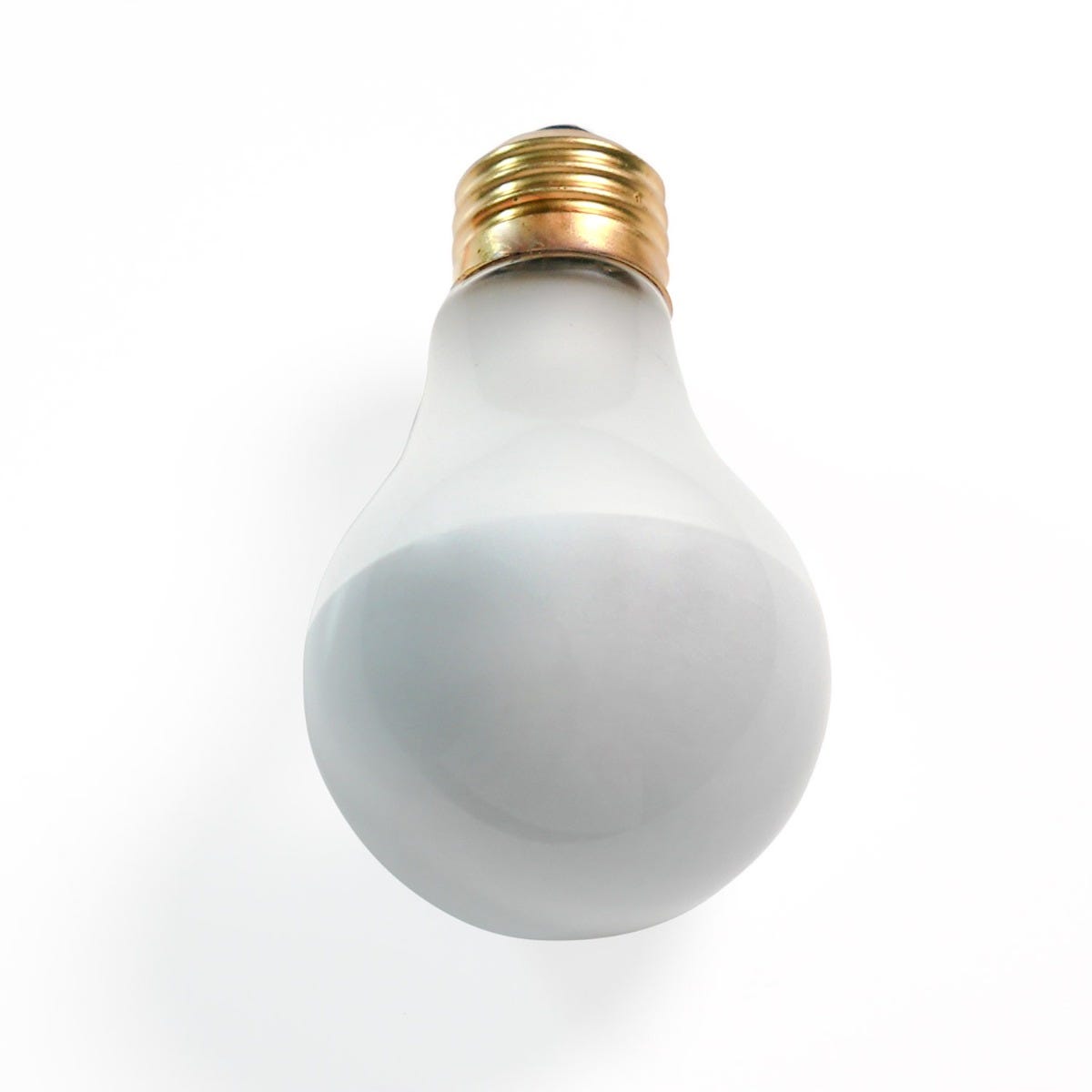 A19 Incandescent Silver Bowl Bulb 60W 2700K Medium (E26) Base 130V Frosted Dimmable
