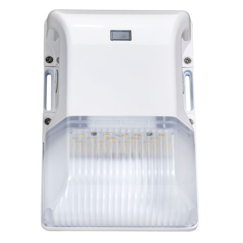 Topaz LED Compact Wallpack White 30W 3-CCT Select 3750lm 0-10V Dim with integrated PC